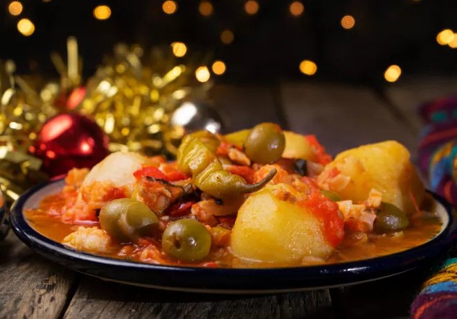 Bacalao a la Vizcaina dish